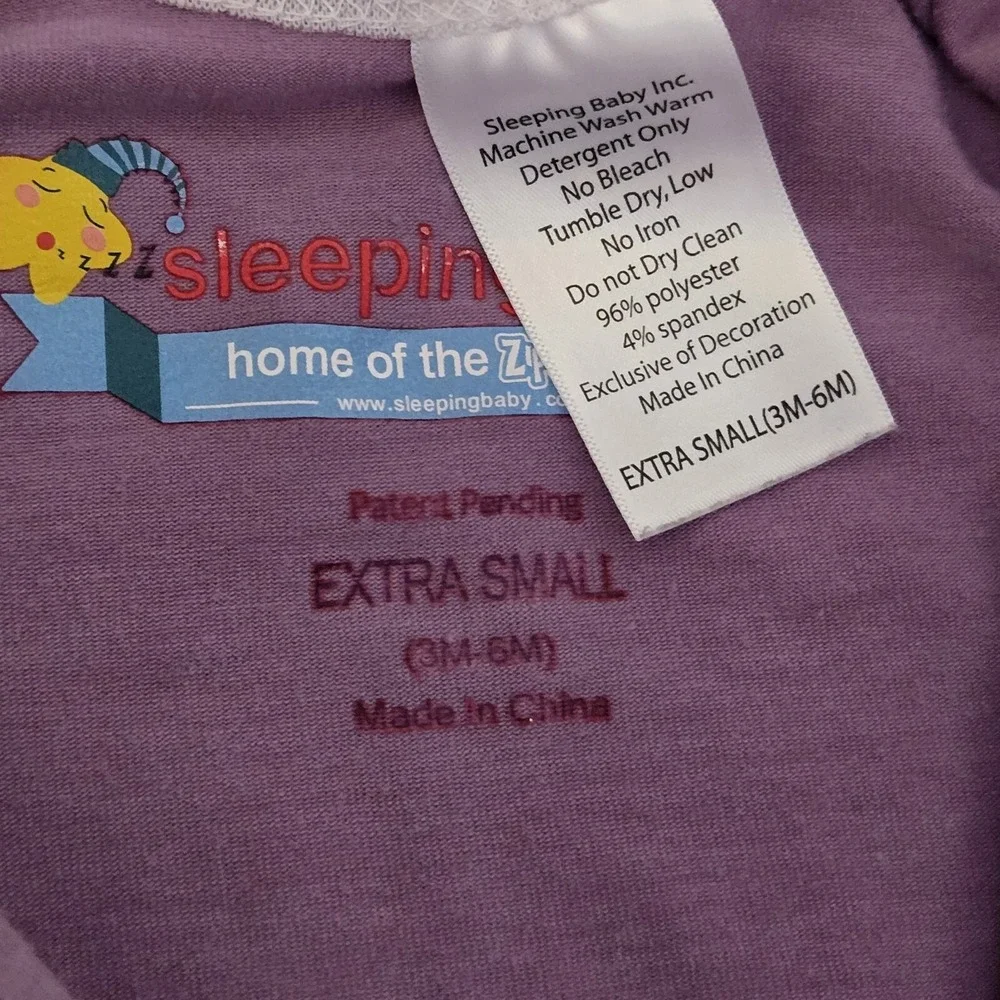 Sleeping Bag (Infant) Zipadee-Zip Swaddle Purple‎ Size XS - 3/6 Mo